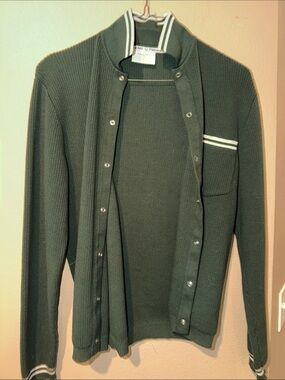 Percival Pablo L/S Snap Cuban Collar Knit Shirt